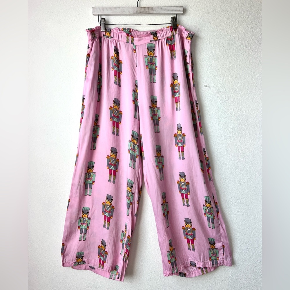 PRINTFRESH Lounge Pajama Pants Pink‎ Woman's size Large Tall